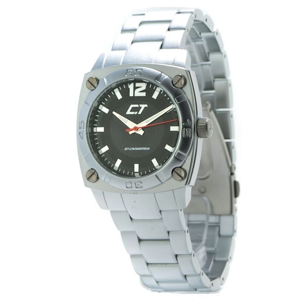 Chronotech CHCC7079M02MAC Square Watch Men Silver Watches